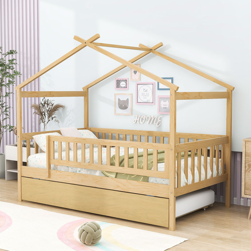 Pontoosuc Wood Daybed with Twin Size Trundle, Natural, Twin