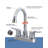 2-handle Bathroom Faucet with Drain Assembly-123175302