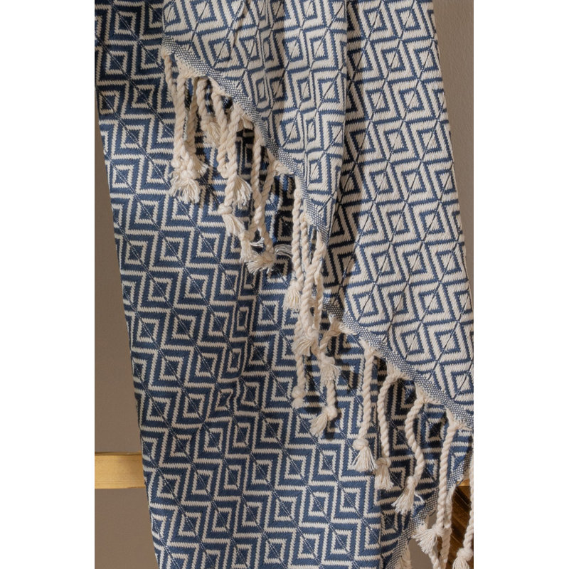 Luxurious Fouta Beach Towel, 100% Cotton, 39.4 x 70.9 inches | Lightweight, Absorbent, 7.9 oz/sq ft | Perfect for Beach, Pool, or Spa | Stylish and Versatile - Ideal for Travel and Home Use