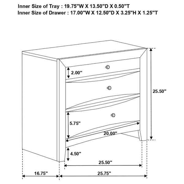 Dimensions du produit