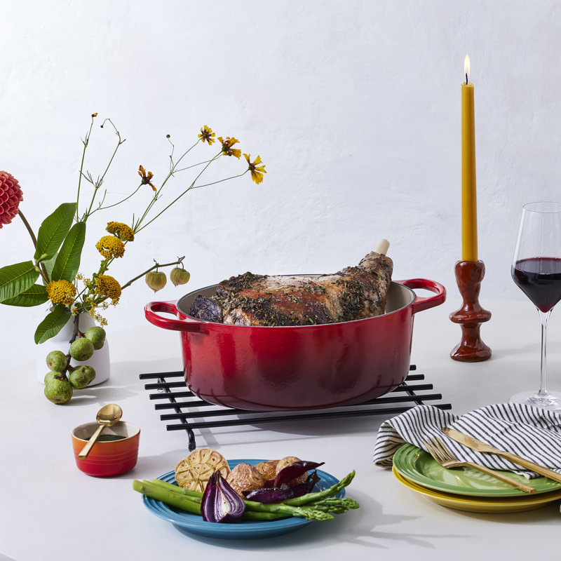 Le Creuset Signature Cast Iron Oval Casserole, Cerise, 29cm / 4.7L