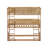 Full Over Full Bunk Bed with Twin Trundle, Solid Rubber Wood, Ladder & Guardrails, Convertible to 2 Full Beds-1779761129