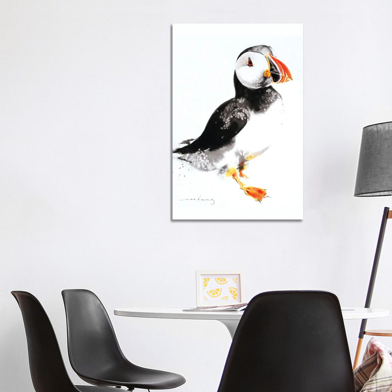 Puffin II by Soo Beng Lim - Wrapped Canvas Print, 20.32 cm H x 30.48 cm W