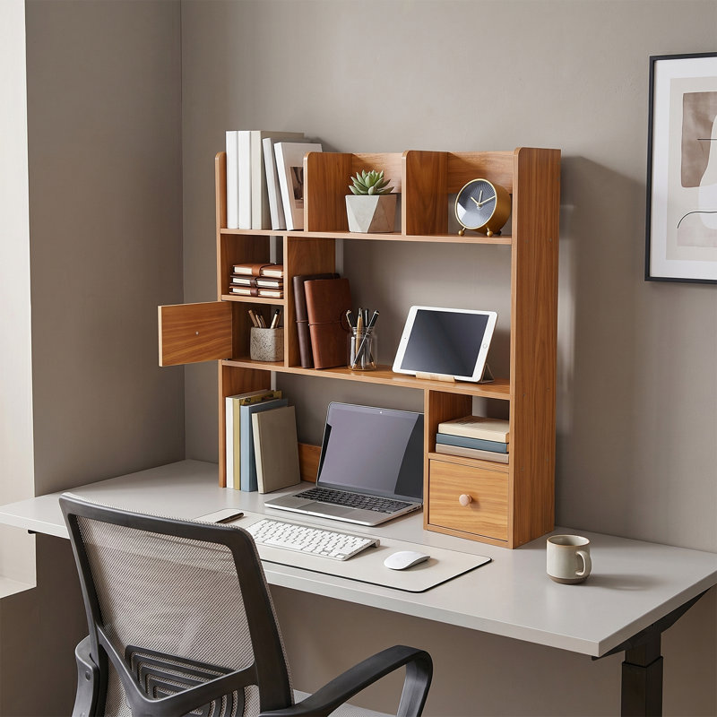 32.7x31.5" Desktop Organizer, Pine