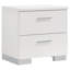 Amariyon 4-piece Twin Bedroom Set White High Gloss-112923914