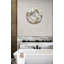 Horloge murale en verre trempé en marbre, horloge murale décorative dorée, décoration murale moderne et élégante, horloge décorative pour la maison, horloge unique, décoration intérieure-214011812-214011810
