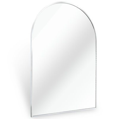 Arched Silver Bathroom Wall Mirror 20X30 Inches, 4Mm Hd Glass, - Rust Frame, Shatterproof Solution Inch For Elegance, Installation Manual