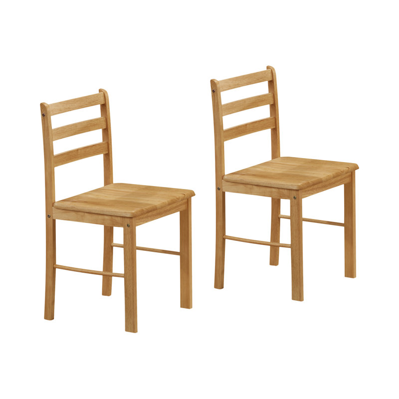 Bert 39.3cm H Solid Wood Ladder Back Side Chair