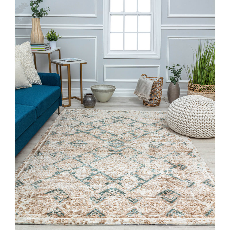 Performance Geometric Indoor Rug, Rectangle 8'  x 10'