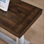 Table basse Bohemian Rattan Tablette inférieure - peu encombrante pour les petits salons