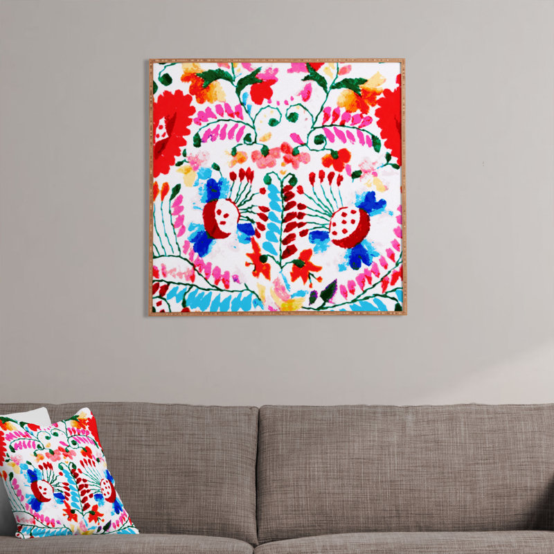 «Surf mexicain» par Deb Haugen - Reproduction d'art graphique sur bois encadrée, H 20" x l 20" x P 1"