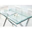 Bureau d'ordinateur en verre, table d'ordinateur portable en verre trempé transparent avec bureaux à bords arrondis, table de canapé