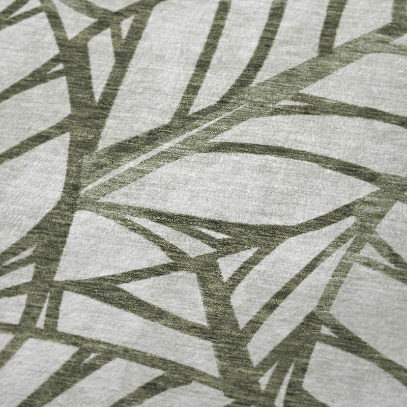 Jeté floral Addison Sherpa ASB741, Olive