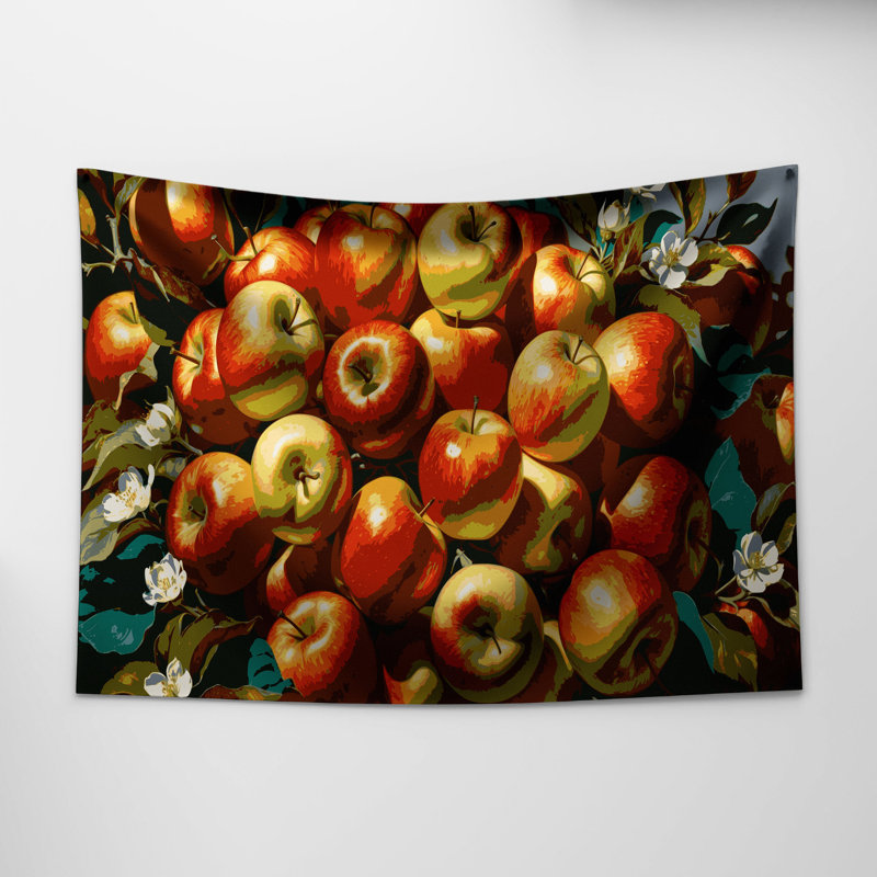 Tapisserie murale Fruit Apple Honeycrisp, 68 po x 80 po