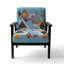 Fauteuil d'appoint rembourré Geometric Hexagons-1911020439