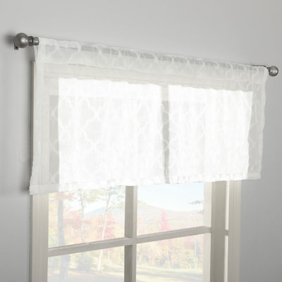 Geometric Tailored Window Valance