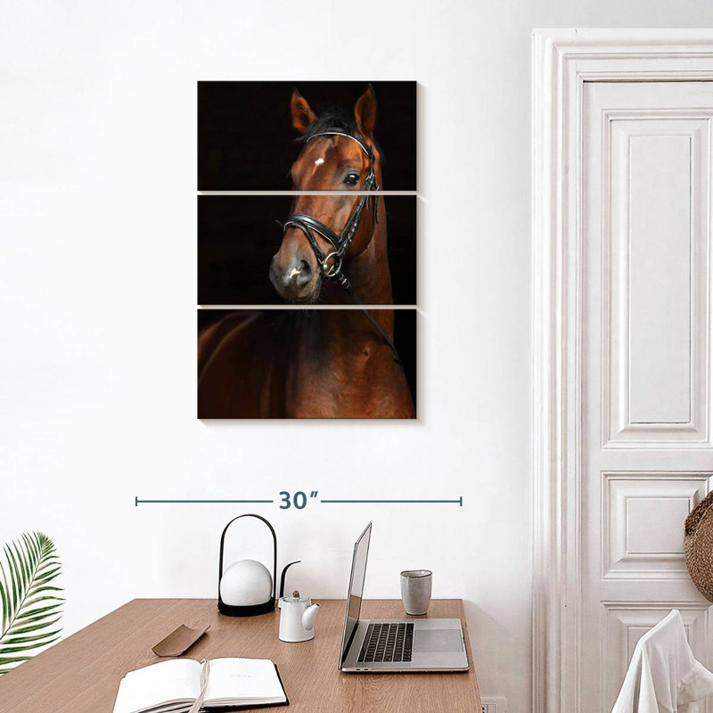 Brampt Bay Horse, 32" H x 20" W