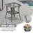 Guillen 7 - Person Wicker Rattan Patio Furniture Set with Swivel Chairs, Outdoor All Weather Sofa Conversation Set with Cushions for Garden Backyard-93763919-93763918