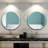 Annabellee Frameless Round Beveled Wall Mirror Decorative Wall Hanging Mirror Silver Vanity Mirror-158826839