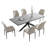 Geigle Extendable Table Set for Kitchen Dining Room Table, Home Furniture(1Table, 6Chairs)-515125719-515125713-491091877
