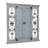 Alvardo Beige Wooden Scroll Window Shutter Home Wall Decor with Metal Scrollwork Relief, 40" x 2" x 40"
