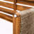 Outdoor Acacia Wood Bench Teak Finish Wicker Slat Design-1181342653