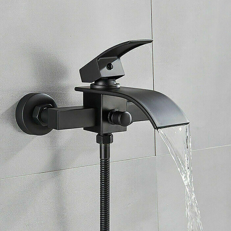 Ajay 1 Handle Wall Waterfall Faucet Bath Filler with Diverter