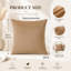 Housse de coussin en velours de couleur unie-131203668