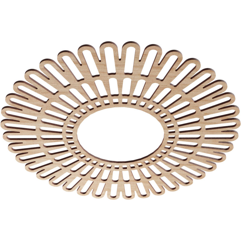 Médaillon de plafond 24 "x 24" x 8 7/8 "x T 1/4" Cornellius, Aulne, H 24 po x l 24 po x P 0,25 po