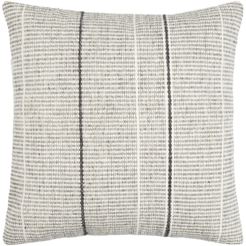 Borderline Embroidered Throw Pillow, 20" x 20", Pillow Cover Only - No Insert