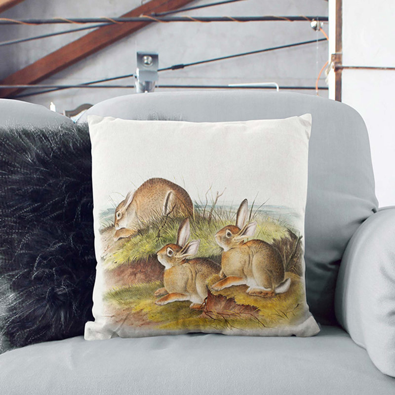 Square Throw Cushion, 40cm H x 40cm W x 15cm D