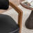 Stanford Faux Leather Upholstered Curved Solid Wood Dining Chair-2068014465-2078729016