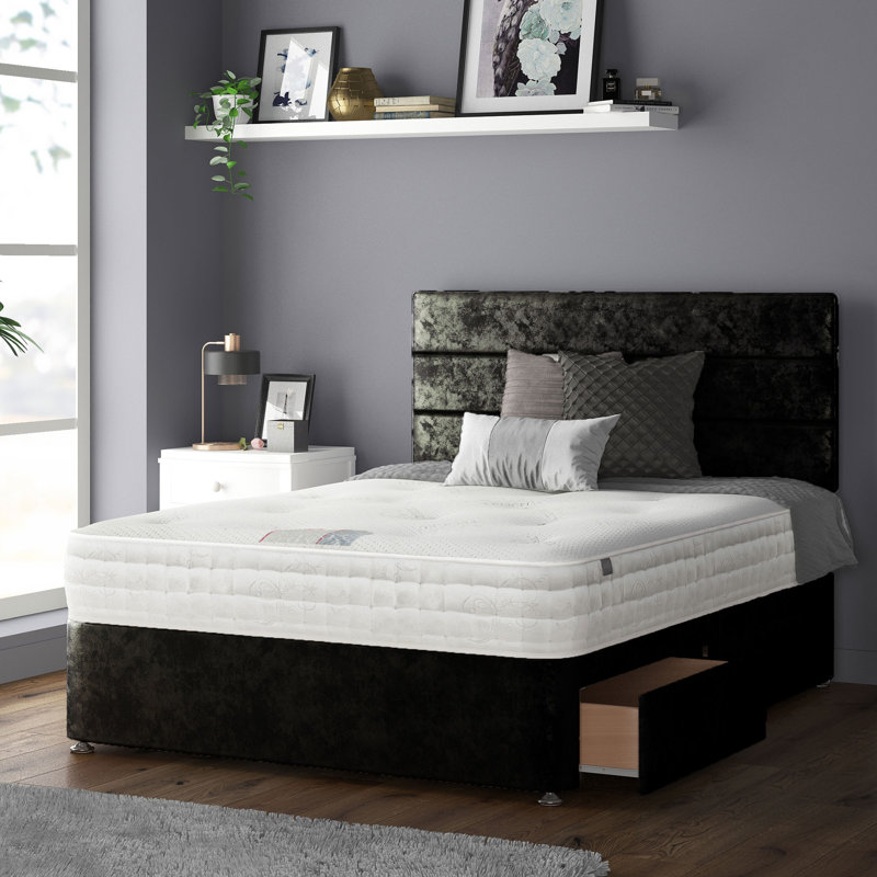 Brand Upholstered Headboard, Double (4'6), Black
