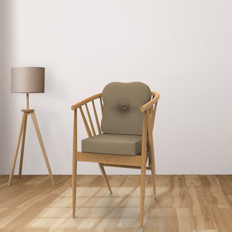 Coussin à assise profonde intérieur / extérieur Sunbrella®, Taupe Action