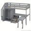 Bureau et garde-robe - Lit mezzanine multifonctionnel peu encombrant-108933547-108933548