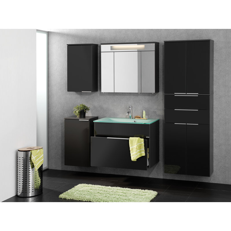 Kara Bathroom Storage, Charcoal