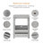 24 In. W X 20 In. D X 32 In. H Bath Vanity In Gray With Solid Surface Top In Gray