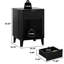 Table de chevet polyvalente de 15,75 po avec rangement, table d'appoint à 1 tiroir et table de bout-1851062007