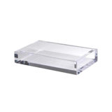 Mike + Ally Luxury Ice Lucite Flat Towel Holder for Bathroom