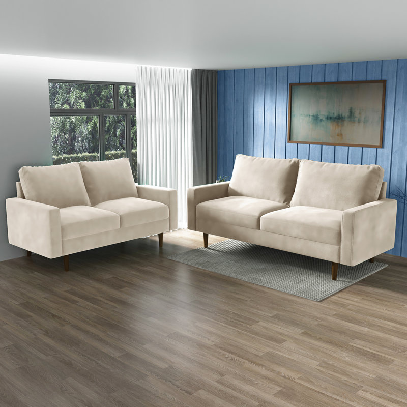 Ensemble de salon Mikilah, Beige
