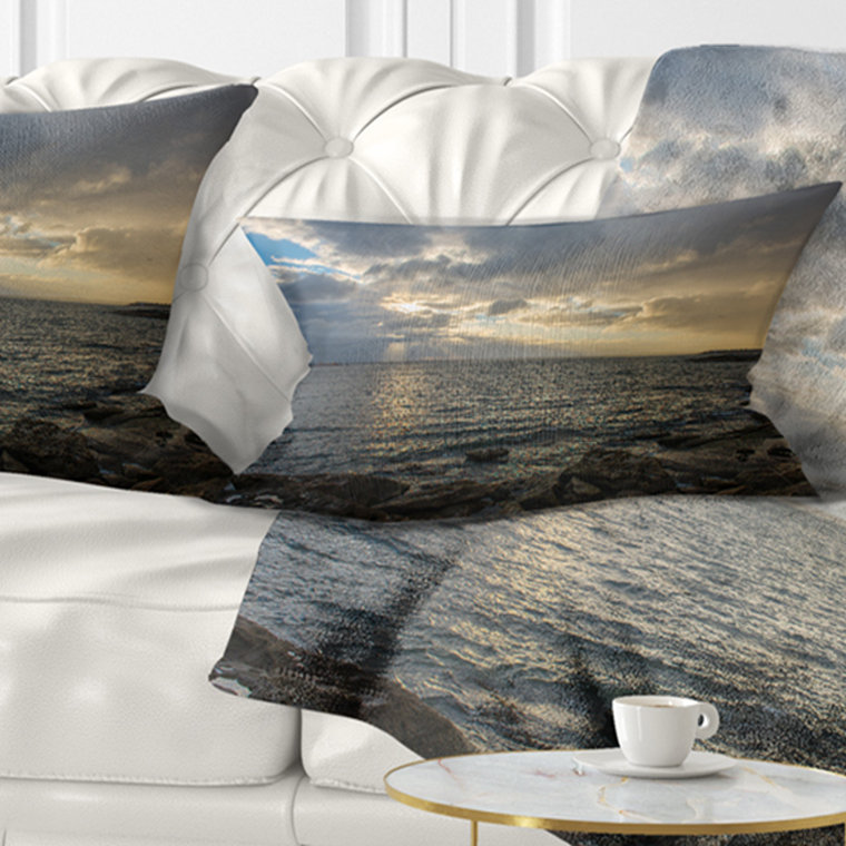 Oreiller en mer australian shore, 12 po x 20 po, Coussin lombaire