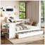 Lit de jour d'angle avec rangement, bureau, port de charge et bibliothèque pour une vie moderne et efficace-129675429