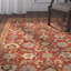 Tapis rouge en laine crocheté à la main Asan-23169738