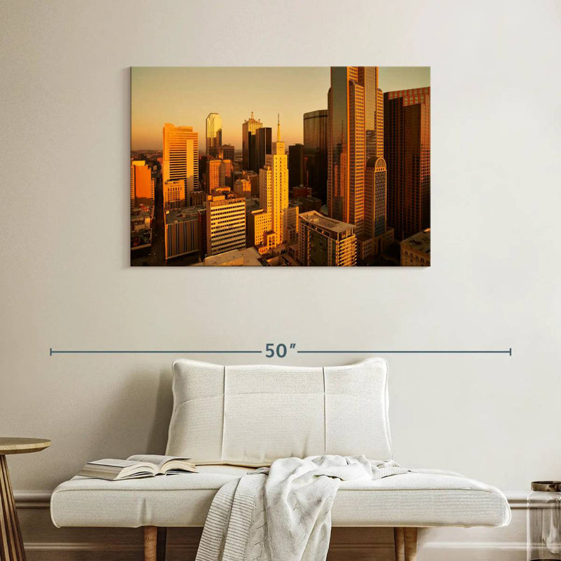 Lilie Dallas City Buildings, H 26 po x l 39 po