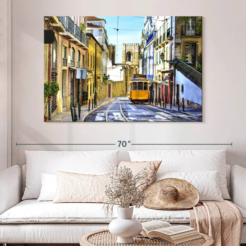Rue Sireci à Lisbonne, H 34 po x l 51 po