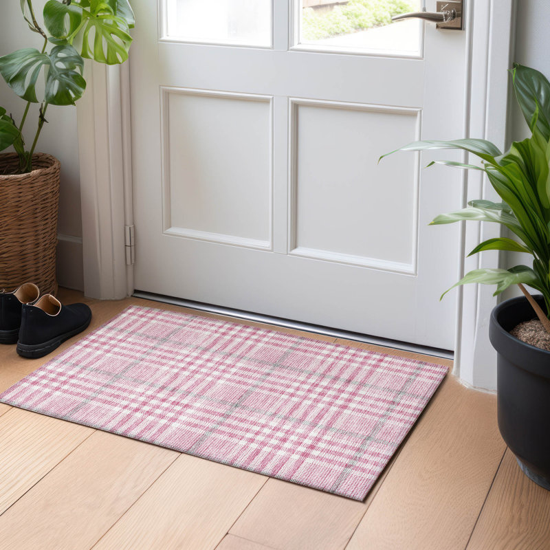 Tapis intérieur / extérieur lavable à la machine Chayden ACN1054, Rectangle 1 pi 8 po x 2 pi 6 po