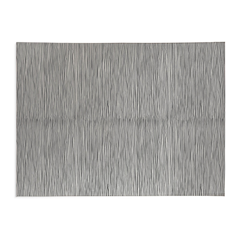 Tapis de cuisine antidérapant léger Tess, Rectangle 5 pi x 7 pi, Ivoire/gris anthracite