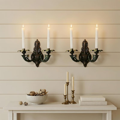Wall Candle Sconces Set of 2