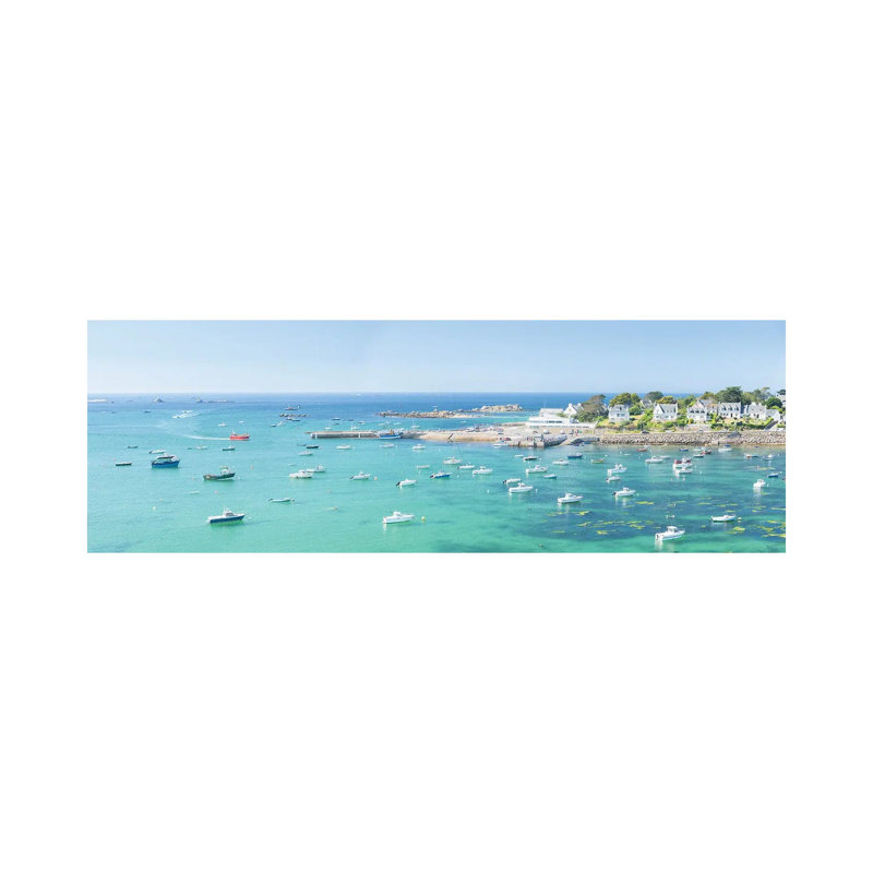 Portsall In Brittany, Panoramic by Philippe Manguin - Wrapped Canvas Panoramic Gallery-Wrapped Canvas Giclée, Wrapped Canvas
