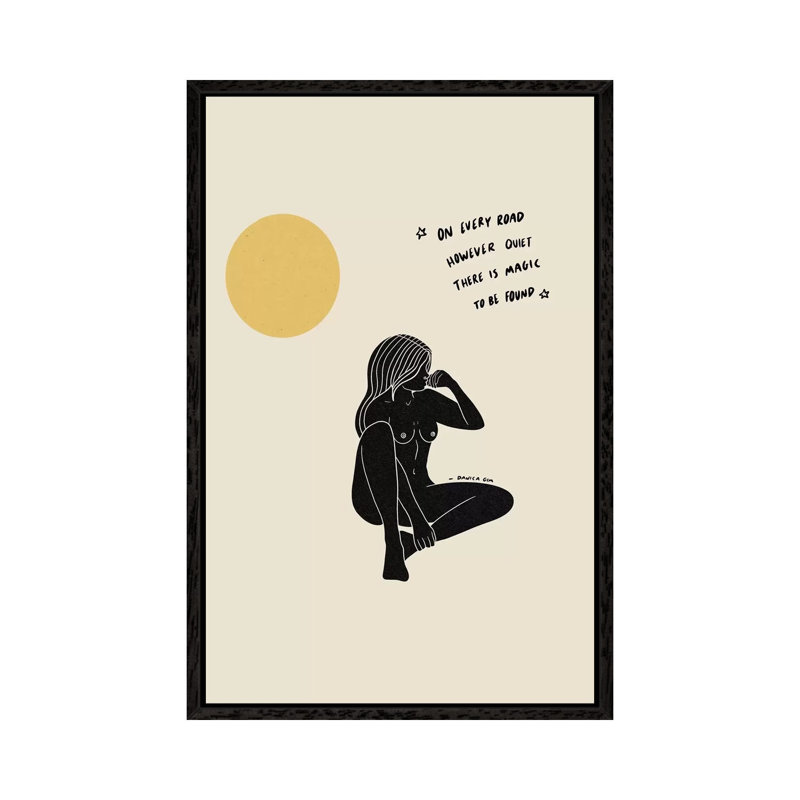 Magic by Danica Gim - Print on Canvas, 66.04cm H x 45.72cm W x 3.81cm D, Black Framed